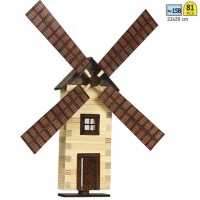 Casuta decorativa Moara de vant pentru perete 15B